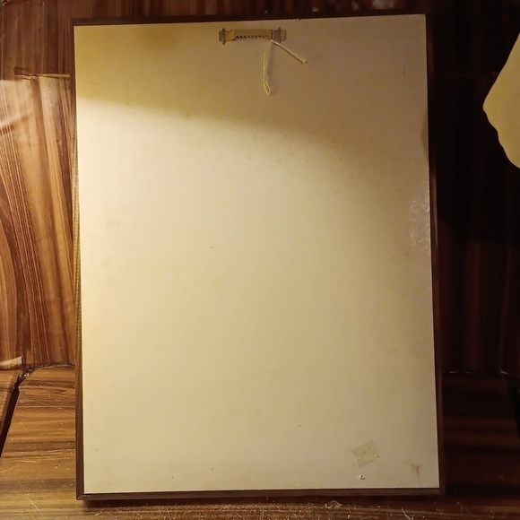 Vintage Robert Leasing framed lithograph print basket of flowers - Picture 4 of 4